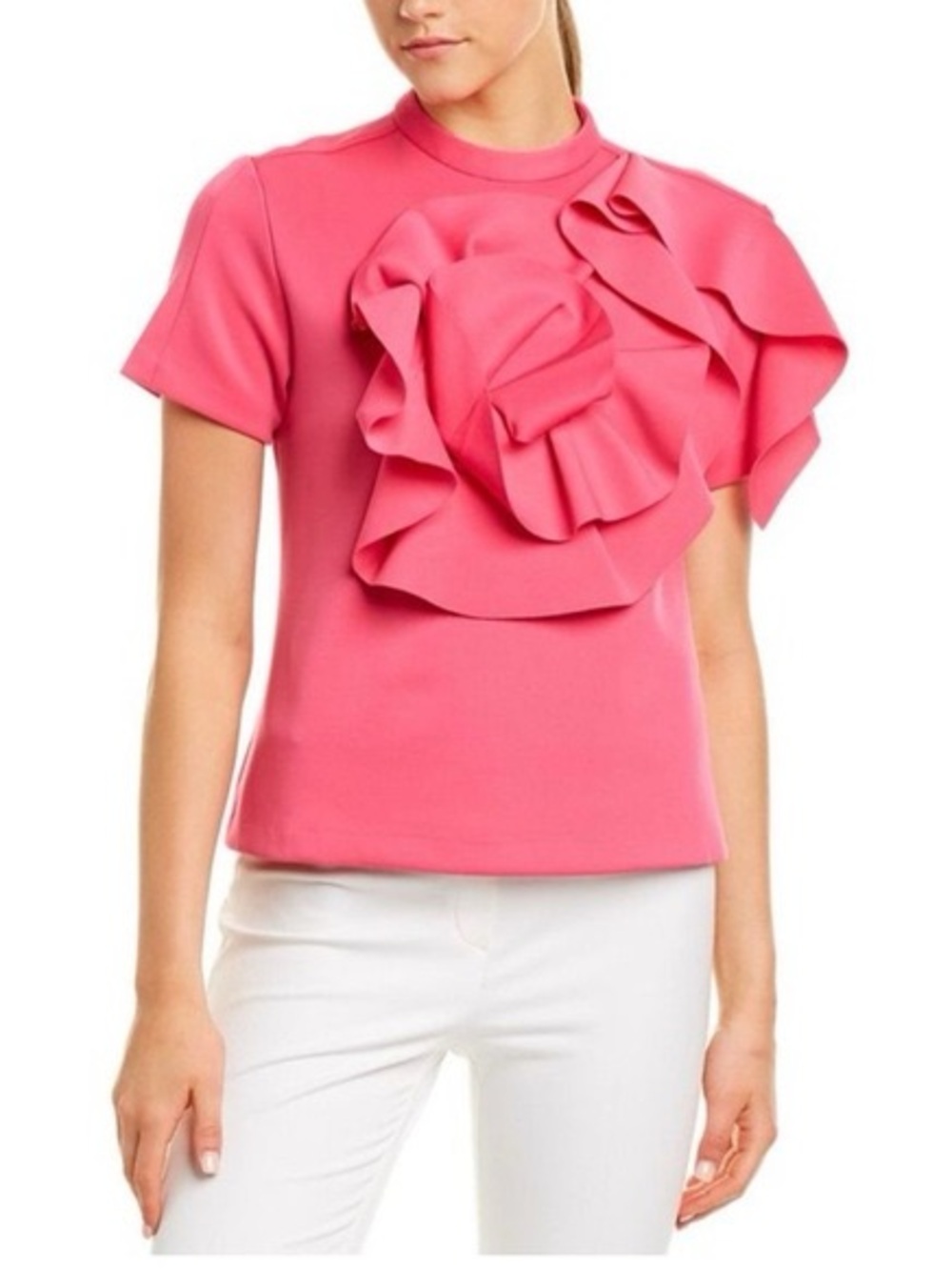 Garcia Flower‎ Pleated Top in Fuschia Size Medium